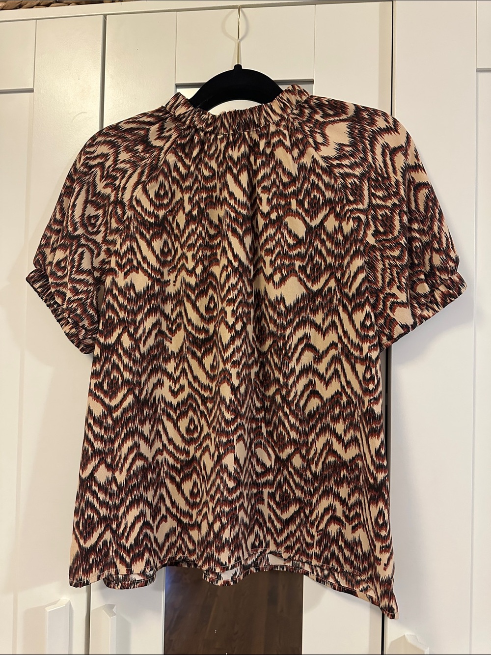 THML mock neck style blouse